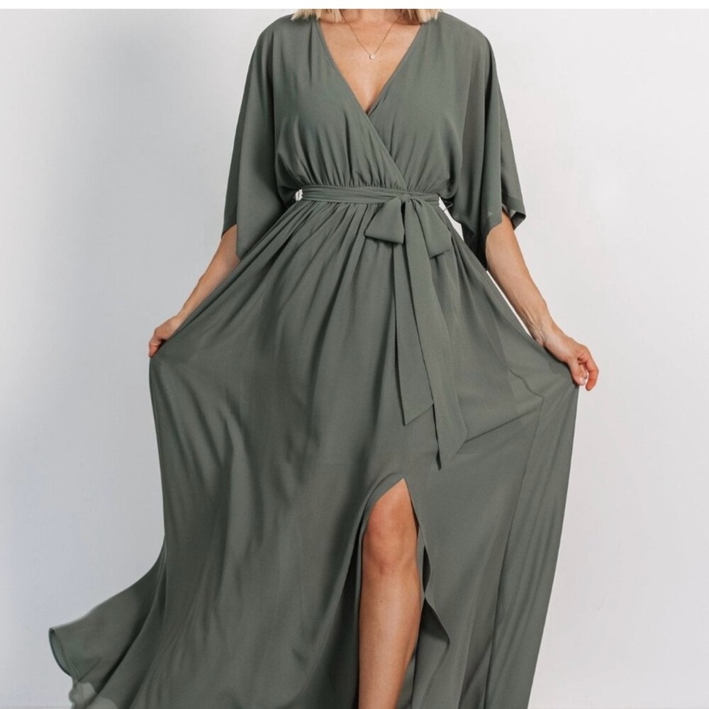Baltic Born Sage Green Maxi Dress